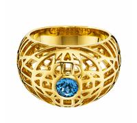 Ring 925/- Sterling Silber vergoldet Topas blau 41183957778526