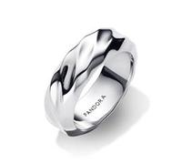 Ring für Damen mit Wellenoptik, Sterlingsilber, Essence