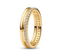 Ring für Damen Timeless, IP Gold, Zirkonia