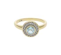 Ring Gold 333 echter Blautopas Zirkonia JL39-07-0567 JuwelmaLux