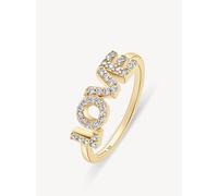 Tamaris Damenring TJ-0711-R-54 - 925er Silber IP Gold mit Zirkoniasteinen Größe 54