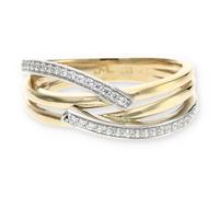 Ring Gold und Weißgold 333 Zirkonia JL10-07-1706 JuwelmaLux