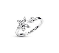 Pandora 192611C01-56 Funkelndes Herbarium Cluster Offener Ring - Gr. 56 - Sterling Silber