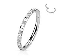 Ring Pyramiden Schliff Zirkonia Clicker