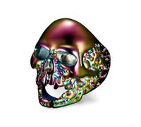 Ring Ringe Damen Bijouterie Herren Herren- Und Damenringe Retro-Zombie-Totenkopfringe Europäische Und Amerikanische Hip-Hop-Ringe Us-Größe 8 Sieben Farben
