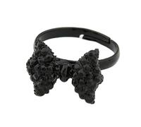 Ring Ringe Damen Bijouterie Herren Schleife Knoten Ring Schwarz Verstellbare Ringe Für Frauen Hochzeit Verlobung