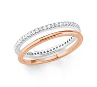 Ring Set für Damen aus Sterlingsilber, rosé