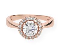 Ring Silber 925 Roségold plattiert Zirkonia JL16-07-0143 JuwelmaLux