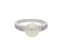 Ring Silber 925 Süßwasser Zuchtperle Zirkonia JL10-07-2790 JuwelmaLux