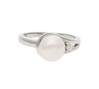 Ring Silber 925 Süßwasser Zuchtperle Zirkonia JL10-07-3394 JuwelmaLux