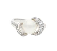 Ring Silber 925 Süßwasser Zuchtperle Zirkonia JL30-07-4717 JuwelmaLux