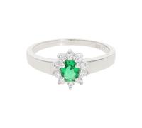 Ring Silber 925 Zirkonia Grün JL10-07-3867 JuwelmaLux