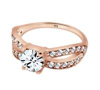 Elli Ring Damen mit Kristall Glamour in 925 Sterling Silber