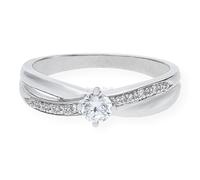 Ring Weißgold 333 Zirkonia JL10-07-1881 JuwelmaLux