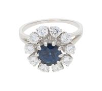 Ring Weißgold 750 Saphir Brillant JL30-07-3510 JuwelmaLux