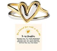 Ringe für Mädchen 10~12 Für Meine Tochter Selbstliebe Ring Psychische Gesundheit Ring Liebesring Bester Freund Ring Geschenk für jemanden, der eine Mutter verloren hat (Pink, One Size)