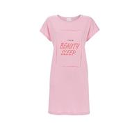 Ringella Damen Bigshirt Kurzarm - Rundhals, Nachthemd überschnittene Schulter, Motivdruck - Länge ca. 85 cm - 100% Baumwolle, weich & atmungsaktiv - pflegeleicht