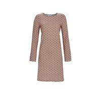 Ringella Damen Langarm Nachthemd, Baumwolle-Modal | Sleepshirt aus Single Jersey, Rundhalsausschnitt, Minimaldessin, hautfreundlich