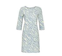 Ringella Damen Nachthemd 3/4-Arm mit Schlitz, Rundhalsausschnitt, Allover-Dessin, ca. 95 cm Knielang, Single Jersey 50% Baumwolle/50% Modal, formstabil & pflegeleicht