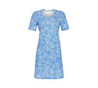 Ringella Damen Nachthemd, Kurzarm Sleepshirt mit Rundhalsausschnitt aus Baumwolle/Modal, florales Dessin - pflegeleicht & hautfreundlich