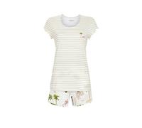 Ringella Damen Shorty im Mustermix - Kurzpyjama mit Kurzarm, Reine Baumwolle, maschinenwaschbar