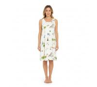 Ringella Damen Sleepshirt ärmellos - Beach-Dessin, Rundhalsausschnitt, Single Jersey aus Baumwolle/Modal, Knielang ca. 90 cm, pflegeleicht