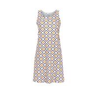 Ringella Damen Sleepshirt ärmellos - Nachthemd in A-Linie, Rundhals, modischer Alloverprint, Single Jersey aus 100% Baumwolle, Länge ca. 95 cm, pflegeleicht