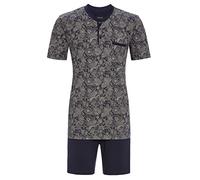 Ringella Herren Shorty mit kurzer Knopfleiste Dark Navy 48 3241310,Dark Navy, 48