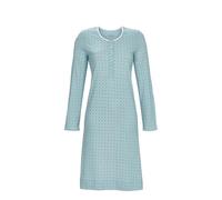 Ringella Nachthemd mit Knopfleiste und Grafikdessin Farbe eisblau, Größe 48