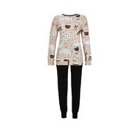 Ringella Pyjama mit Katzendessin Farbe rosa, Größe 42