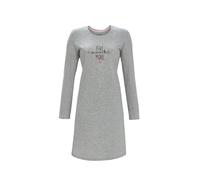 Ringella Sleepshirt mit Letterprint Farbe grau-Melange, Größe 46