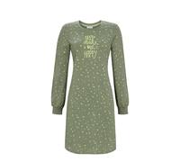 Sleepshirt mit Strickbündchen Farbe pinie, Größe L