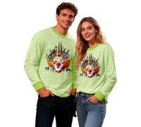 Ringelshirt Herren Karneval Breit Gestreiftes Langarmshirt Rundhalsausschnitt Sweatshirt Langarm Oberteile Unisex Streifenshirt Casual Pulli Karneval Faschingskostüme 2026#01