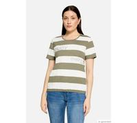 Ringelshirt mit Tunnelzug Khaki/Cream 42