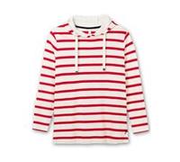 Langarmshirt SHEEGO "Langarmshirt", Damen, Gr. 44/46, weiß (sanftes weiß, gestreift), 100% Baumwolle, gemustert, gestreift, Shirts Langarmshirt (73230545-44) sanftes weiß, gestreift