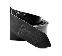 Ringgürtel mit Thorshammer-Prägung Schwarz 150 cm