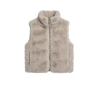 rino & pelle - Webpelz-Weste beige - Gr. - 36