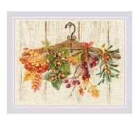 RIOLIS Counted Cross Stitch Kit 11.75"X9.5"-Gifts Of Autumn (14 Count)