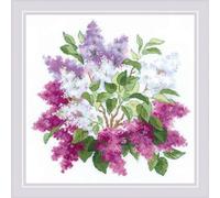 RIOLIS Counted Cross Stitch Kit 15.75"X15.75"-Lilac Blossoms (10 Count)