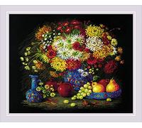 RIOLIS Counted Cross Stitch Kit 19.75"X15.75"-Still Life With Chrysanthemums (14 Ct)