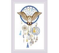 RIOLIS Counted Cross Stitch Kit 9.75"X15.75"-Owl Dreams (14 Count) -R1989