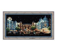 Riolis Kreuzstich-Set Abendcafe, Baumwolle, Mehrfarbig, 50 x 25 x 0.1 cm