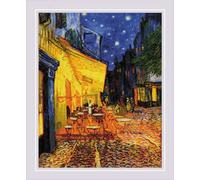 Riolis Kreuzstich Stickpackung "Nachtcafé bei Nacht nach V. Van Goghs Gemälde", Zählmuster, 40x50cm
