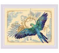 Riolis Kreuzstich Stickpackung "Tropische Schönheit", Zählmuster, 40x30cm