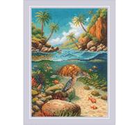 Riolis Kreuzstich Stickpackung "Unter Wasser", Zählmuster, 21x30cm