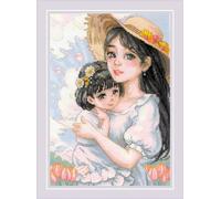 Riolis Kreuzstich Stickpackung "Zarte Liebe", Zählmuster, 21x30cm