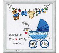 Riolis Stickbild-Set "Es ist ein Junge" Kreuzstich, Zählmuster