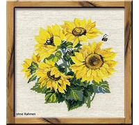Riolis Stickbildset Kreuzstich "Sonnenblumen", Zählmuster