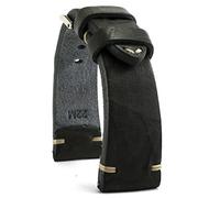 RIOS1931 Herren 22mm Leder Deutsch Uhrenarmband Vintage Pilot grau… (Grau(22mm) - 18mm an der Schließe)