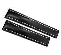 RIOS1931 22mm /20 Herren Juchtenleder Uhrenarmband Für Breitling Faltschließe Handvernäht